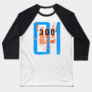 01 300 - Number Vintage Chiffre Design Baseball T-Shirt